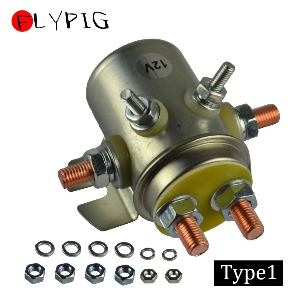 6 Terminal 12V Continuous Heavy Duty Switch Relay Solenoid For Golf