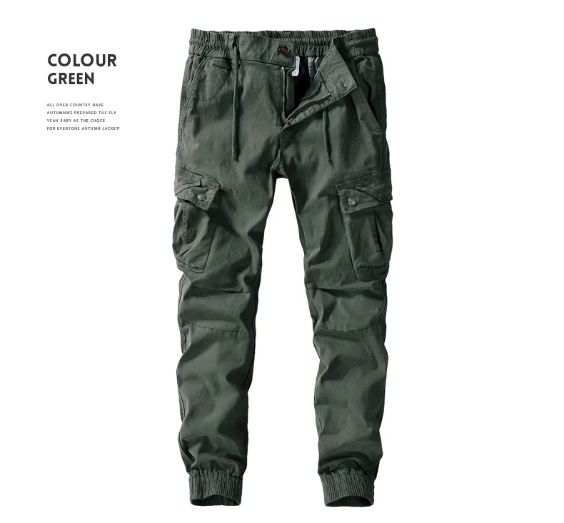 Trousers Solid Cotton Cargo Pants Men Outdoor Military Autumn and Winter Tactical Work Pants Multi-Pockets Trouser Clothing Male army cargo pants
