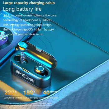 

Auto Pairing In Ear IPX7 Waterproof Digital Display Noise Cancelling Bluetooth Wireless Touch Control TWS Earbuds Work Running