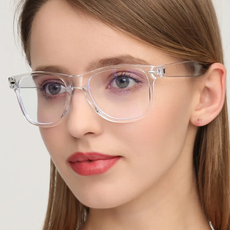 Мужская модная квадратная прозрачная оправа, очки для женщин, заклепки, оптические очки для близорукости, очки-100-150-200-250-300-350-400