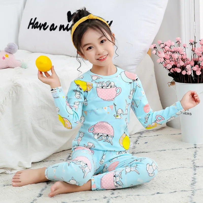 Switchali Noël Manches longues filles bébé pyjama Vêtements pour enfants Costumes 2 Piece Sleepwear 