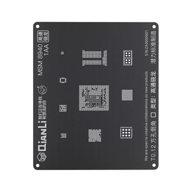 MSM 8940 Qianli iBlack 3D BGA реболлинг набор трафаретов для Android устройство, док-станция Qualcomm Встраиваемая мультимедийная карта памяти DDR MTK 6582 MSM8916 8917 8909 8939 8953 8940 Kirin 665 659 - Цвет: MSM 8940
