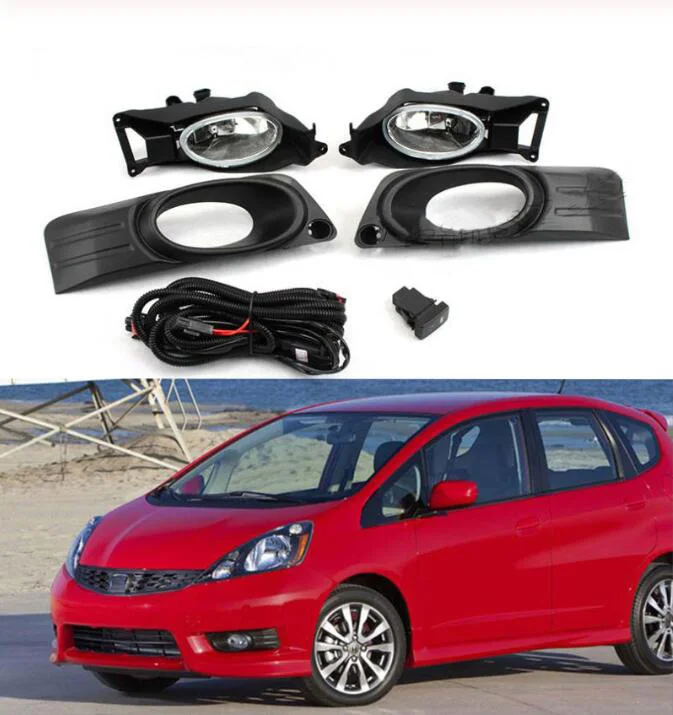 Автомобильный БАМПЕР фара для Honda Fit противотуманная фара 2011~ 2016y галогенная лампа 4300K провод hanress фара для Fit jazz противотуманная фара