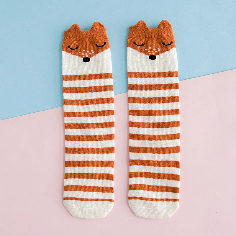 Baby Sport Accessories Spring Autmn Boys Girls Stockings Cotton Cartoon Knee High Children Long Stockings