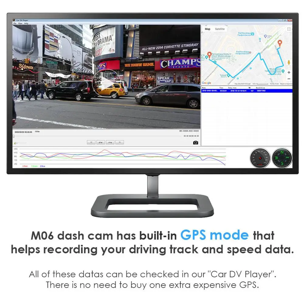 Оригинальный AZDOME M06 видеорегистратор 4K 2160P Wi Fi gps автомобильная камера 24H парковка
