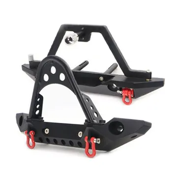 

For 1:10 Simulation Climbing Car RC Crawler Metal Front & Rear Bumper with Lights for 1/10 Axial SCX10 90046 RC Car