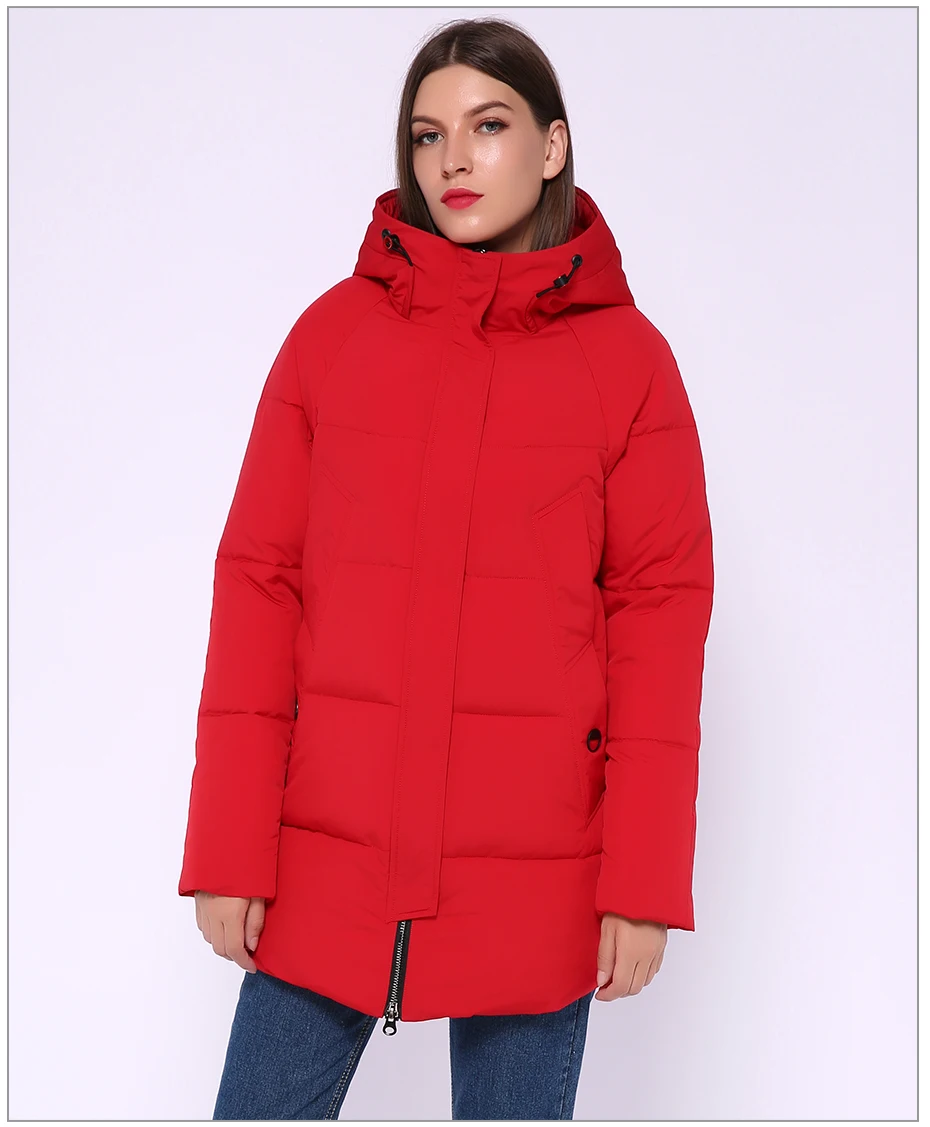 AORRYVLA/ женская зимняя куртка-пуховик, плотное теплое хлопковое зимнее пальто с капюшоном, повседневная женская верхняя одежда средней длины, высокое качество
