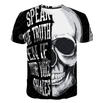 

t shirt kids 2019 Newest skull 3D Print Cool Funny T-Shirt boy Short Sleeve Summer Tops T Shirt T Shirt girl Fashion T-shirt