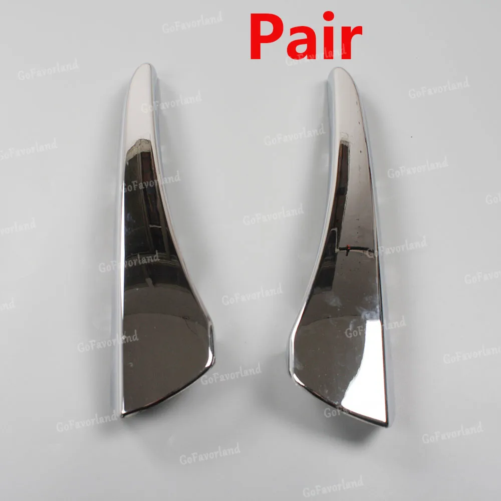Pair Левая Правая Пара Нижнее бамперное формование Декор хром C2Z16217 C2Z16213 для JAGUAR XF 2012 2013 - Цвет: Pair