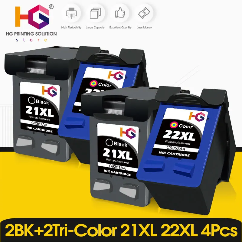 Replacement Ink Cartridge For HP 21 22 For HP21 HP22 Universal Ink
