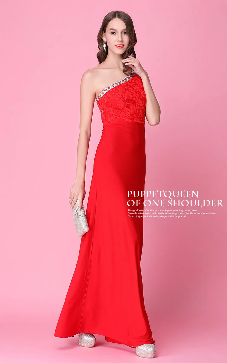 Women's Clothing Dresses Christmas sexy femme work office lady red lace red dress plus size autumn winter free ship