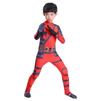Kids Deadpool Costume Cosplay Deadpool Cosplay Costumes Children Deadpool Halloween Carnival Costume For Kids Boys