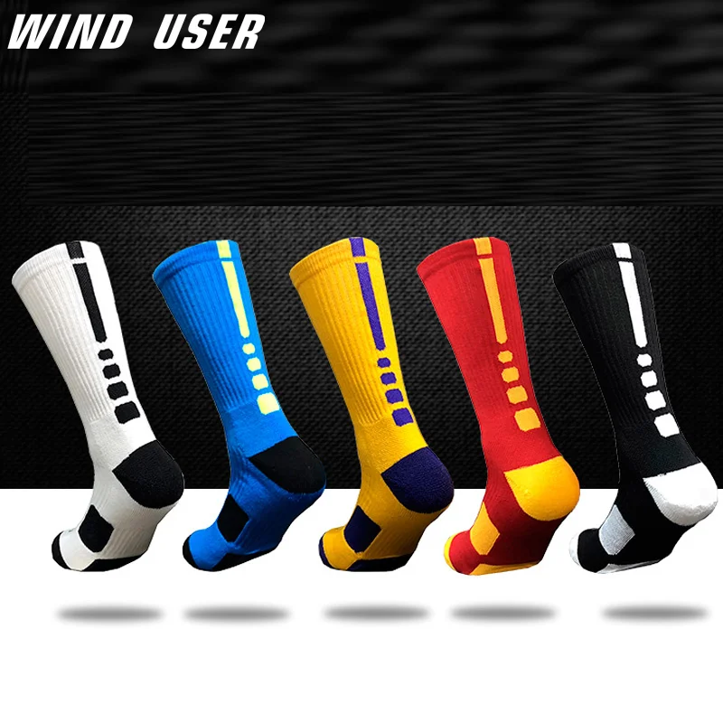 

Professional Super Star Basketball Socks Elite Thick Sports Socks Non-slip Durable Skateboard Towel Bottom Socks Stocking