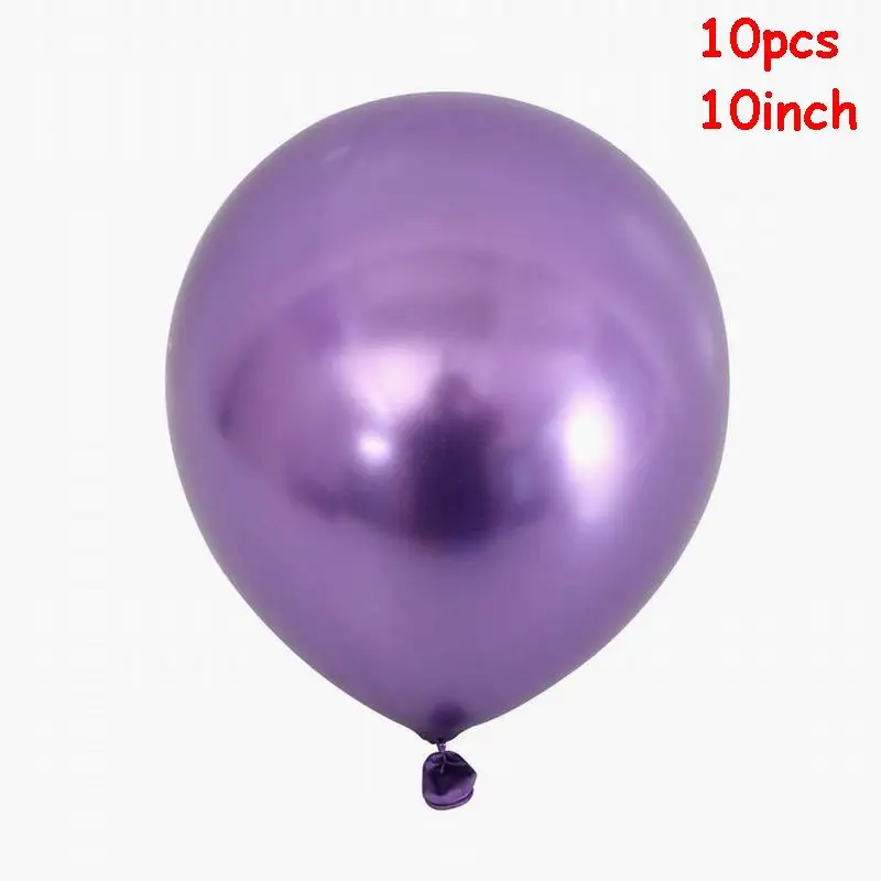 7 трубок подставка для воздушных шаров держатель для шарика воздушный шар "Конфетти" хромированный металлический шар Дети день рождения партии Свадебные украшения Поставки - Цвет: chrome purple