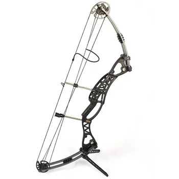 

Compound Bow 40-60lbs Aluminum Alloy Slingshot Bow with Peep Sight for Hunter Outdoor Archery Hunting Shooting