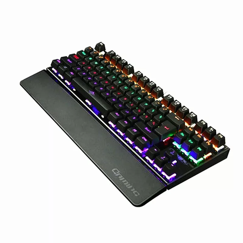 

Factory Direct Selling K28 Mechanical Keyboard Internet Cafes E-Sports Game Metal Shining Mechanical Keyboard Keyclick