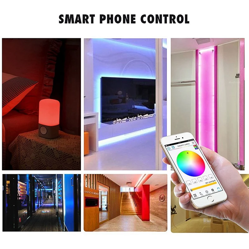 Топ-Bluetooth беспроводной смарт-контроллер, DC 12 В 24 В светодиодный светильник контроллер полосы работает с 4 контактами/5 контактами RGB/RGBW 5050/3528 светодиодный Li