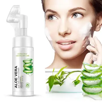 

Skin Care Aloe Cleanser foam Anti Aging Natural Gel Daily Face Wash Exfoliating Deep Cleansing Hydration Blackheads