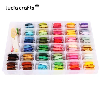

Lucia Crafts 1Set Embroidery Threads Sewing Skeins Anchor Cross Stitch Embroidery Floss Needle Box Kit Tool W0217