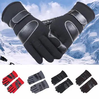 

Men Winter Riding Gloves Thickened Skiing Gloves Breathable Plus Velvet Motorcycle Gloves Screen Touch Touchable Protector Glove