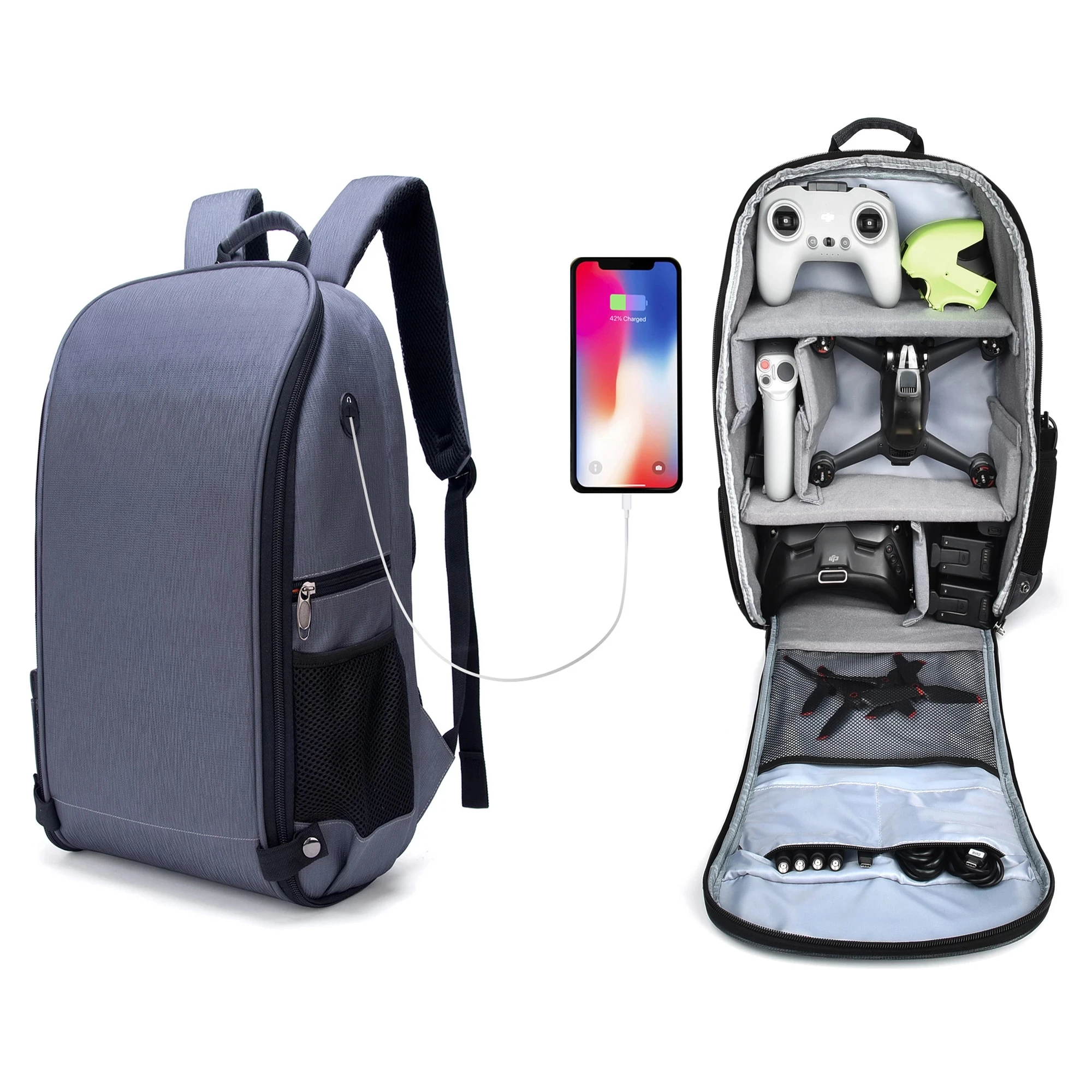 Drone Backpack Portable Waterproof Photography Storage Bag Outdoor Shoulder for DJI FPV V2 Fly Goggles Accessories | Электроника