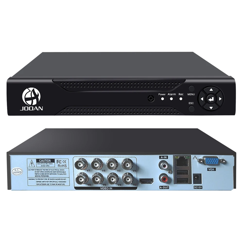 JOOAN-grabador de vídeo Digital h.264, 8 canales, 1080N, CCTV, AHD, DVR, QR, escáner de código de acceso rápido, teléfono inteligente, PC, acceso remoto