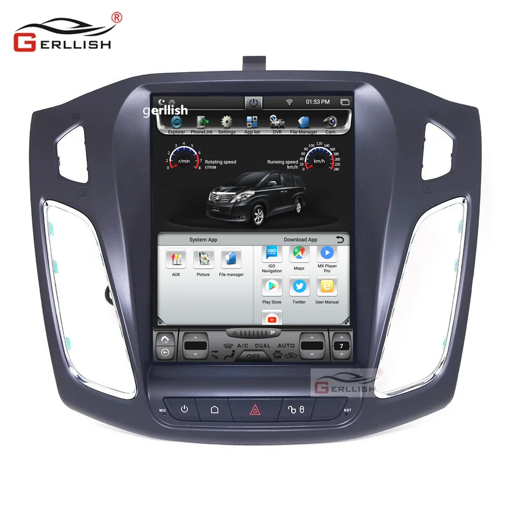 Tesla стиль вертикальный экран Android автомобильный мультимедийный DVD Радио gps плеер для Ford Focus 2012 2013