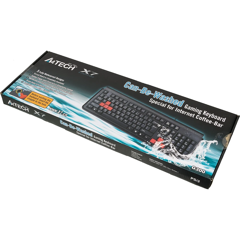 Клавиатура A4 X7-G300 черный PS/2 for gamer