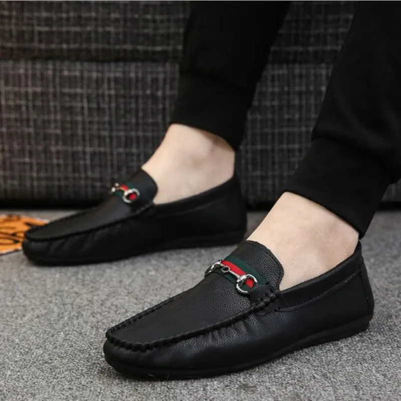 

2019 Summer Style Soft Genuine Leather Shoes Men Loafers Men's Moccasins Casual Flat Driving Peas Sneakers Zapatillas Hombre C98