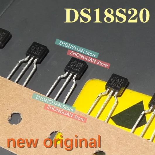 100 шт. DS1820 датчик температуры 1820 DS18S20 18 s20 back TO-92