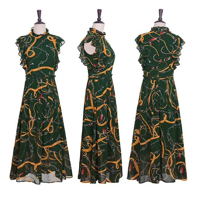 OLOMM NF7007 top quality women's knitting dress Long skirt Fabrics with self-designed and printed patterns DHL free shipping 3