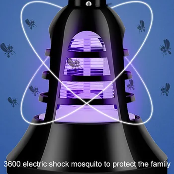 

2-In-1 LED Night Light Bulb Mosquito No Radiation Mosquito Lamps Insect Trap USB Electric Insect Killers UV Lamp