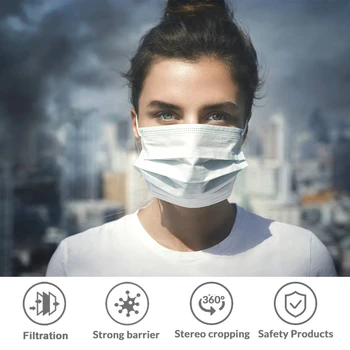 

20pcs Disposable Face Mouth Masks Face Masks Bacteria Proof Dust Mouth Face Mask Masks Dustproof Earloop Mouth Masks 3ply