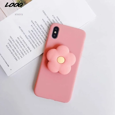 3D милый мультяшный цветочный трендовый мягкий чехол для телефона iphone X XR XS MAX 11 Pro