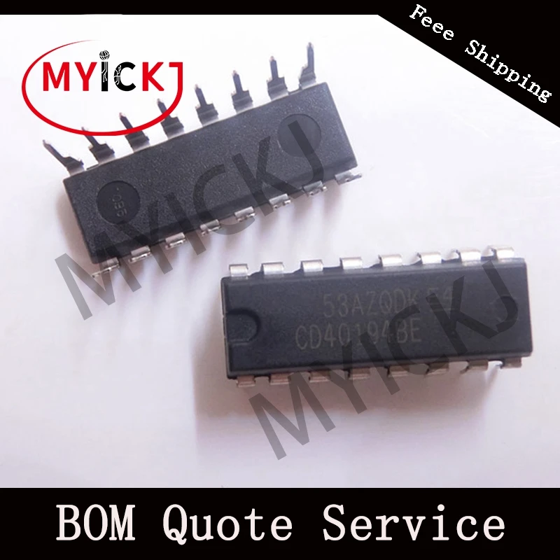10 шт. CD40194BE CMOS 4-BIT двунаправленный UNLVERSAL регистра сдвига микросхема DIP16