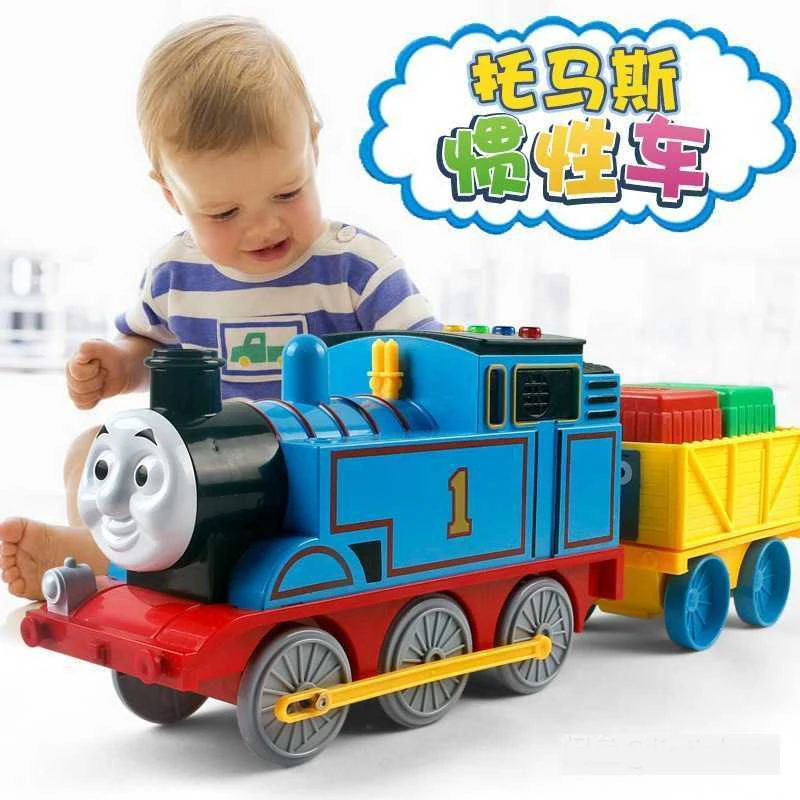 Coffret Thomas début éducation jouet cadeau grand Thomas combinaison ensemble voiture Thomas Train remorque