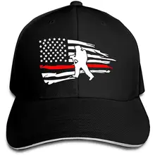 Для Мужчин's Для женщин пожарный флаг Красной линией Бейсбол шляпа Бейсбол Кепки