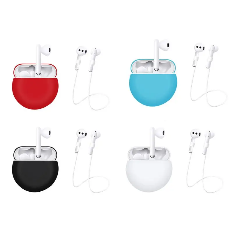 

1Set Silicone Anti-slip Cover Protective Case with Anti-lost Rope for freeBuds 3