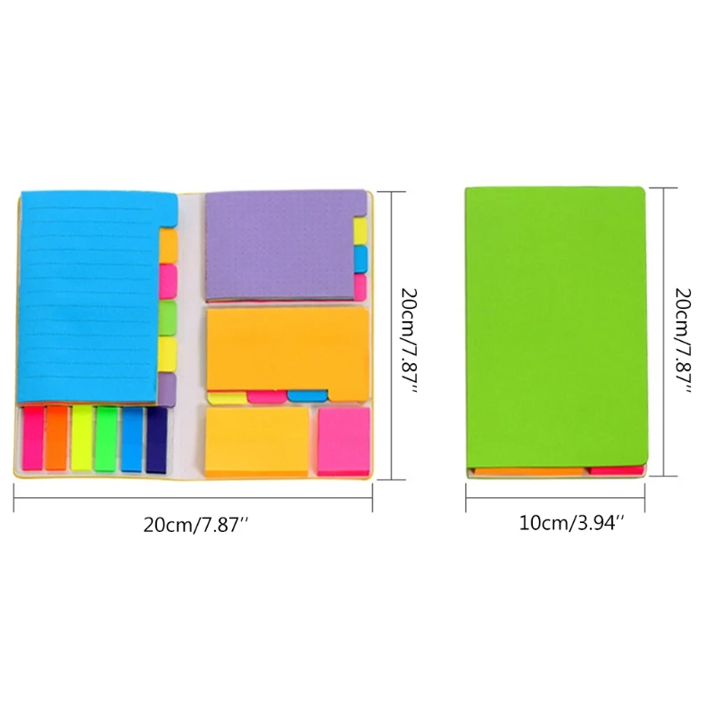 Colored Self-Stick Notes Pads Bundle for Office Home School Supplies Bible Tabs Book Notes Sticky Note Dividers Tabs Divider Sticky Notes Sticky Notes Tabs Planner Sticky Notes
