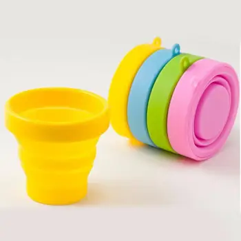 

Portable Collapsible Silicone Cups Foldable Telescopic Eco-Friendly Cup Home Office Outdoor Travel Camping 201-300ml Capacity