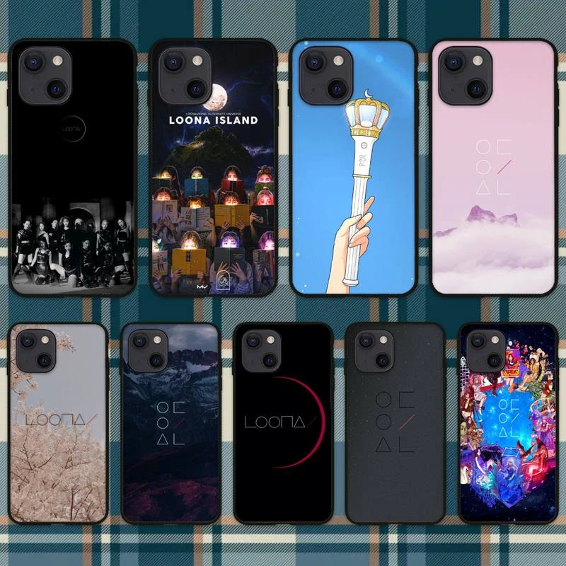 Loona kpop Logo Phone Case For iPhone 11 12 Mini 13 Pro XS Max X 8 7 6s Plus 5 SE XR Shell iphone 11 Pro Max  case