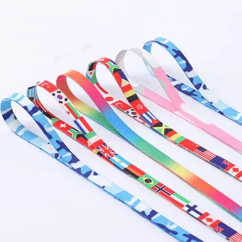 

Printing Shoelaces Bootlaces For Off Shoes Oval Rope Laces Multicolored replacement lace print canvas sports shoes shoelace