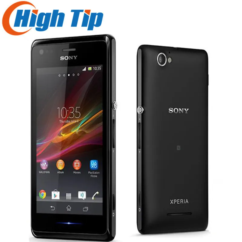 Смартфон Sony Xperia M C1905 разблокированный оригинальный на базе Android два ядра 1 ГБ ОЗУ 4