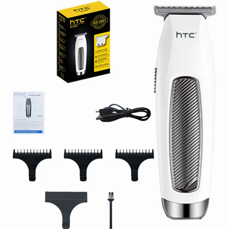 HTC 전문 오일 헤드 전기 클리퍼, 카빙 레트로 헤어 면도기, 충전식 면도기, 무선 이발 가정용 헤어 트리머