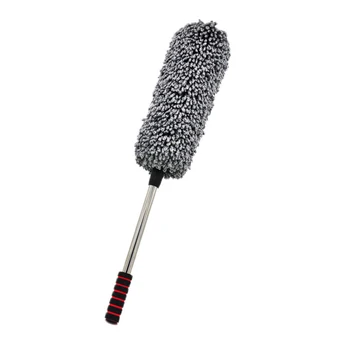 

GISAEV Car Plastic Wheel Wash Brush With Handle Vehicle Wheel Cleaing Brush Micro Fiber Tire Rim Brush Auto Scrub Brush Car Wash