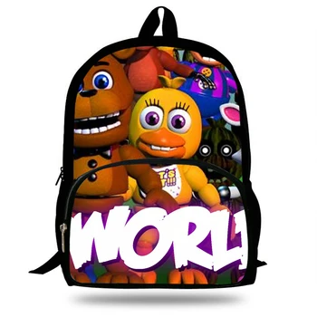 

16-Inch Five Nights at Freddy's Boys Backpack For Teenagers Cool Men Print Girls Bakcpack Children School Bag