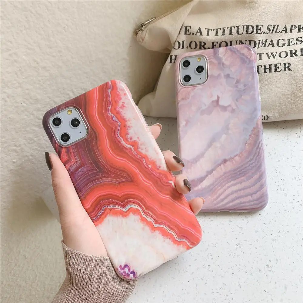 Глянцевый художественный чехол для телефона iPhone 11 Pro XR XS Max X 6 6S 7 8 Plus 10 с фиолетовым