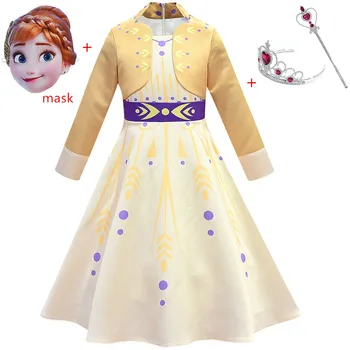 

Snow Queen 2 Baby Girls Dress Christmas Anna Elsa Cosplay Costume anna Girl Princess Dress for Birthday Party Vestidos Menina