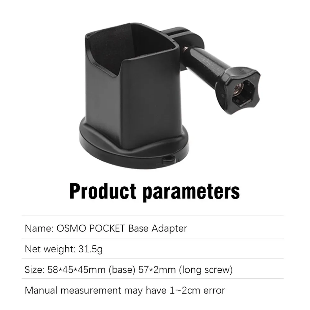 Durable Plastic Support Base Mounting Holder Set Handheld Gimbal Stabilizer Adapter for Osmo Pocket Camera