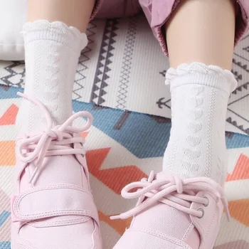 

Japanese socks female cotton love jacquard bubble mouth women kawaii socks cute female socks